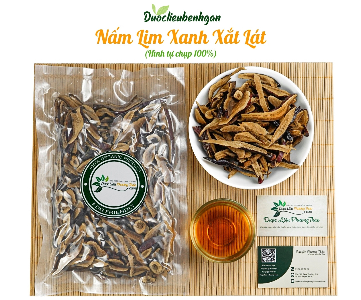 nam-lim-xanh-xat-lat-kho-1 Nấm Lim Xanh xắt lát khô